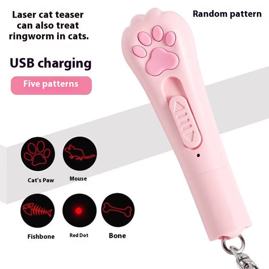 Funny Cat Pen Light Charging Toy Self-Hi Relieving Stuffy