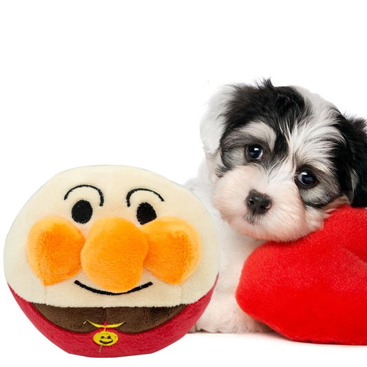 KFX-0005821 Plush Dog Acoustic Bounce Ball Toy for Interactive Play