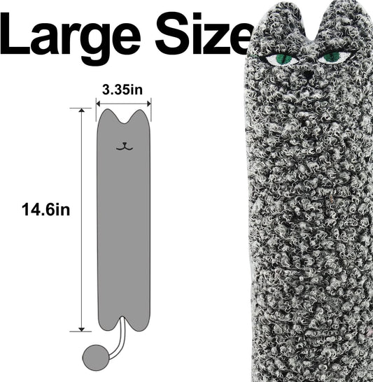 KFX-0008253 Cat Shaped Catnip Pillow Toy for Indoor Cats and Kittens – Soft, Safe, and Anxiety-Relieving