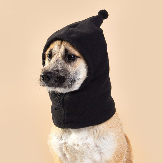 KFX-0027069 Monochrome Polar Fleece Funny Hat for Halloween and Christmas