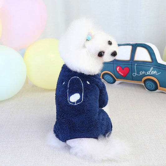 KFX-0038333 Cozy Four-Legged Sweater for Pets - Simple and Warm, Available in Multiple Colors and Sizes