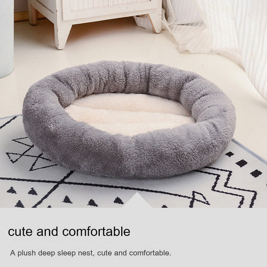 KFX-0049341 Round Pet Bed Cushion for Dogs in Multiple Colors and Sizes