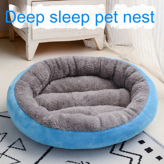 KFX-0049341 Round Pet Bed Cushion for Dogs in Multiple Colors and Sizes