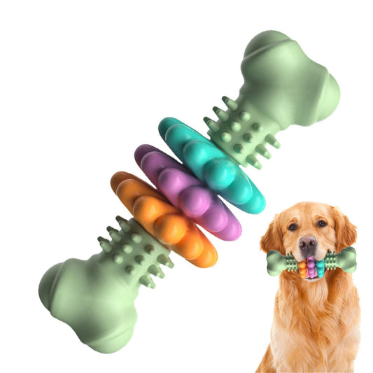 KFX-0061629 Indestructible TPR Dog Chew Toy for Teeth Cleaning and Stress Relief, Suitable for Small to Large Breeds