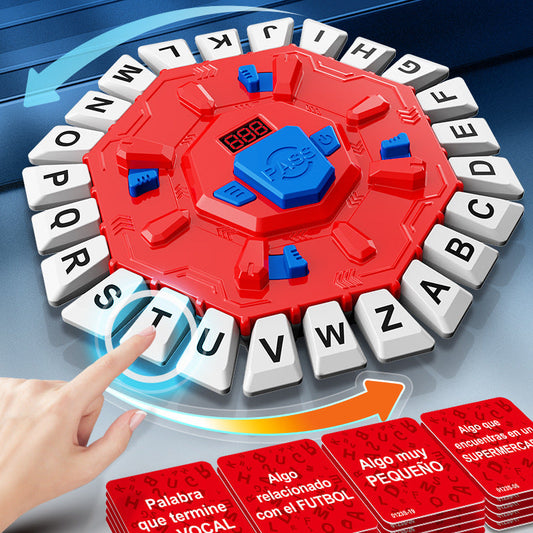 KFX-0065597 Multifunctional Crazy Letter Turntable Game for Emotional and Cognitive Development