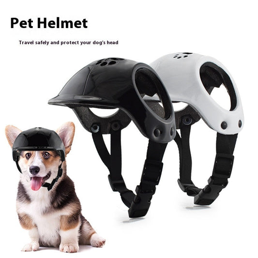 KFX-0076861 PET Helmet Cycling Hat for Small and Medium Dogs - Durable Plastic, Year-Round Use, Stylish Colors