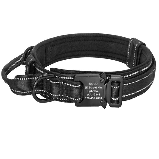KFX-0081853 Reflective Adjustable Nylon Dog Collar in Camouflage - Medium to Extra Large Sizes Available