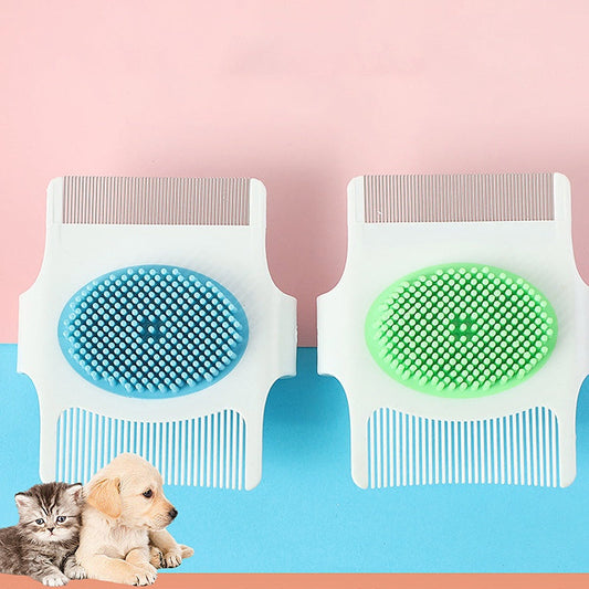 KFX-0095037 Multifunctional Pet Grooming Comb for Dogs - Hair Removal, Massage & Flea Control Tool