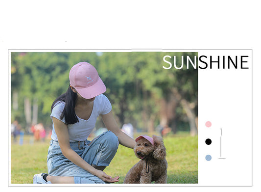 KFX-0140221 Summer Dog Sun Hat - Princess Style Mesh Sunshade for Dogs