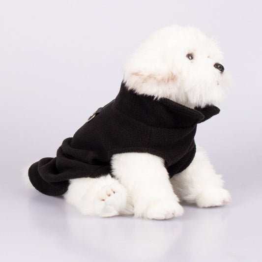 KFX-0159677 Stylish Solid Color Rocking Velvet Dog Collar Clothes for Pets
