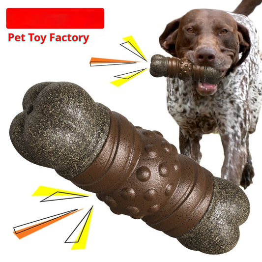 KFX-0161725 Dog Toothbrush Molar Rod Toy – Wooden Color, Plastic Material, Perfect for Dental Care