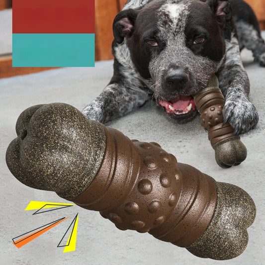 KFX-0161725 Dog Toothbrush Molar Rod Toy – Wooden Color, Plastic Material, Perfect for Dental Care