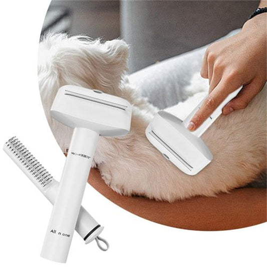 KFX-0164669 3-in-1 Pet Dematting Comb for Cats & Dogs – Durable Grooming Brush for Tangles, Knots, & Shedding