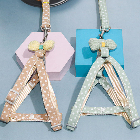 KFX-0168637 Adjustable Fashion Minimalist Dog Leash - No Neck Strangling, Cotton Material, Multiple Colors Available