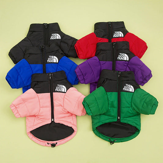 KFX-0180029 Trendy Dog Face Cotton Jacket - Windproof & Rainproof Shell for All Sizes and Colors