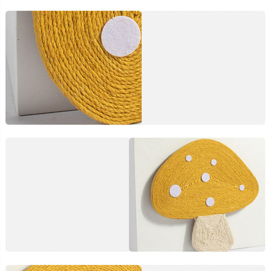 KFX-0186301 Sisal Cat Scratcher with Suction Cup - Durable Cotton Rope, Available in 4 Colors