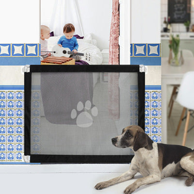 KFX-0220477 Portable Pet Safety Isolation Net for Indoor and Outdoor Use - 80cm x 100cm Reinforced Fiber and Polyethylene Fence