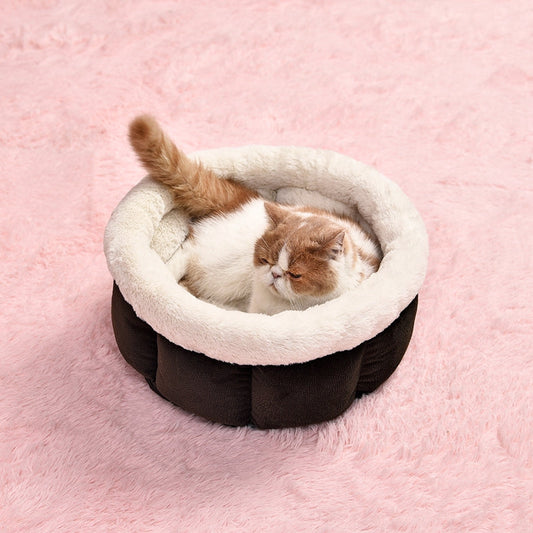 KFX-0241981 Cozy Plush Pet Nest for Small Animals - Size 46x40x23cm