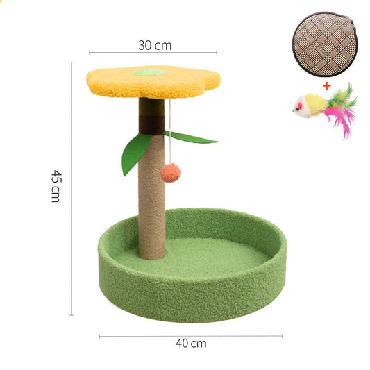 KFX-0251837 Cat Scratcher with Sisal Winding and Stable Solid Wood Base - Multiple Designs Available