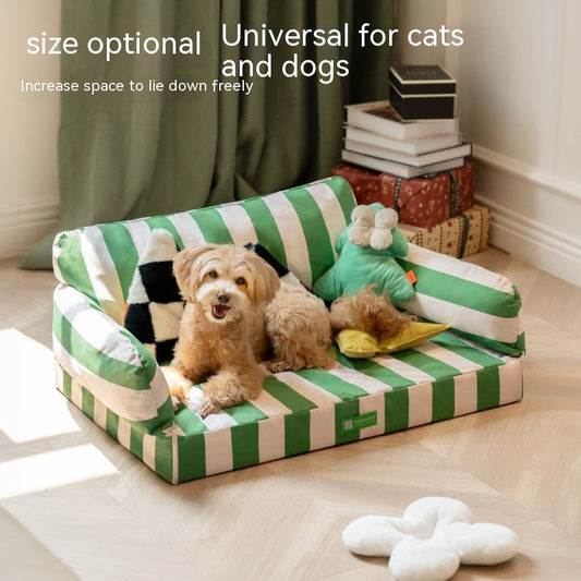 KFX-0255677 Waterproof Removable Memory Foam Pet Sofa in Eggshell Color