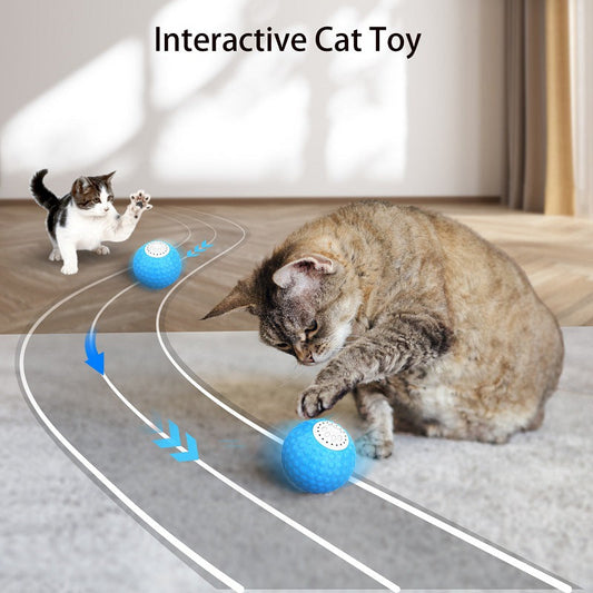 KFX-0270397 Interactive Remote Control Cat Rolling Ball with Sound for Engaging Playtime
