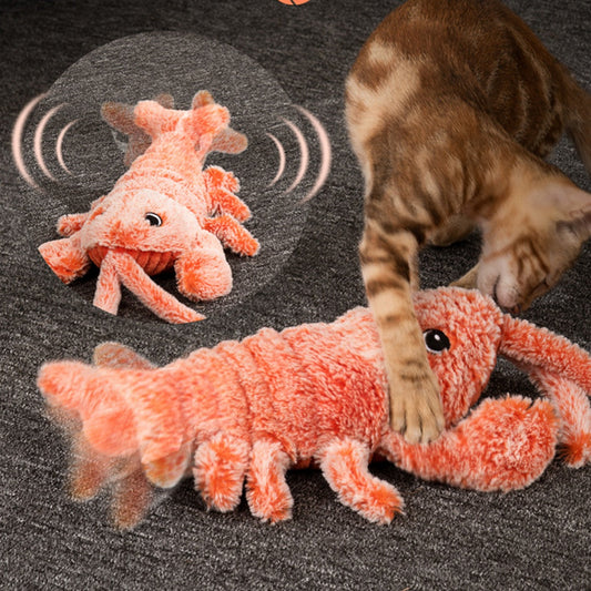 KFX-0272573 USB Rechargeable Pet Electric Molar Tooth Cleaning Toy with Soft Velvet Fabric