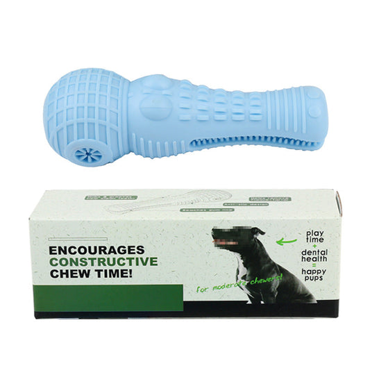 KFX-0273725 Simulated Molar Chew Stick with Sound for Dogs - TPR Material, Available in Blue, Orange, Green
