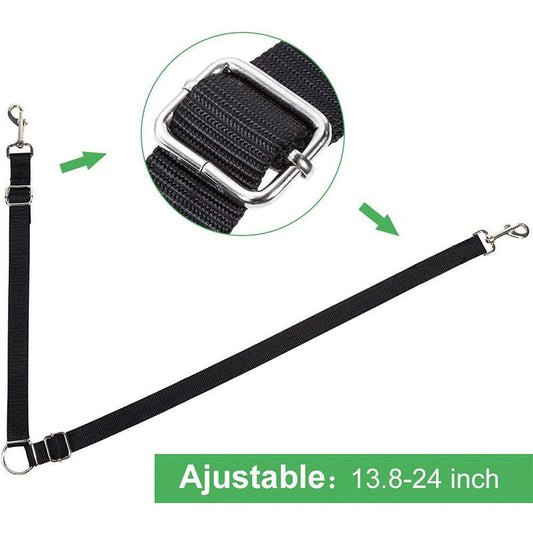 KFX-0305469 Dual-Headed Nylon Dog Leash for Convenient Pet Control