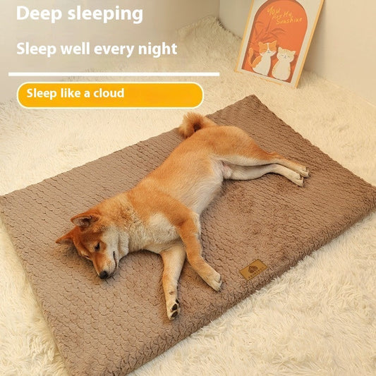 KFX-0307517 Cozy Warm Plush Pet Bed for Cats and Dogs in Various Colors and Sizes