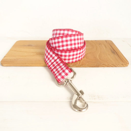 KFX-0311229 Red Polyester Pet Traction Rope with Dining Lattice Design