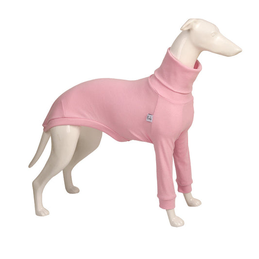 KFX-0329277 High Neck Pure Cotton Dog Shirt in Yellow, Pink, Gray, and Black