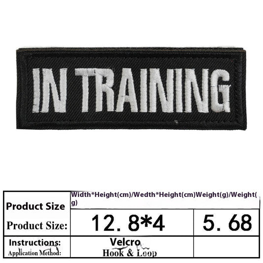 KFX-0334525 Embroidered Velcro Patch for Pet Accessories - Customizable Decorative Sticker