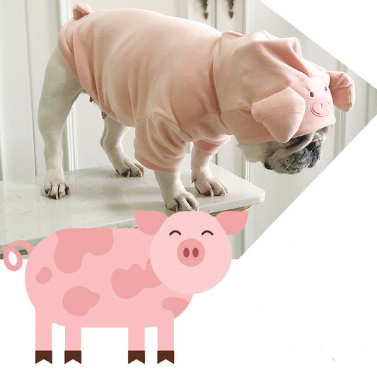 KFX-0336829 Cozy Mink Pig Sweater for Cats and Dogs - New Year's Creative Pet Apparel