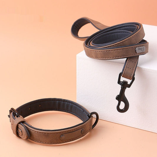 KFX-0340413 Adjustable Anti-Loss Dog Collar with Double-Layer Design in Multiple Colors