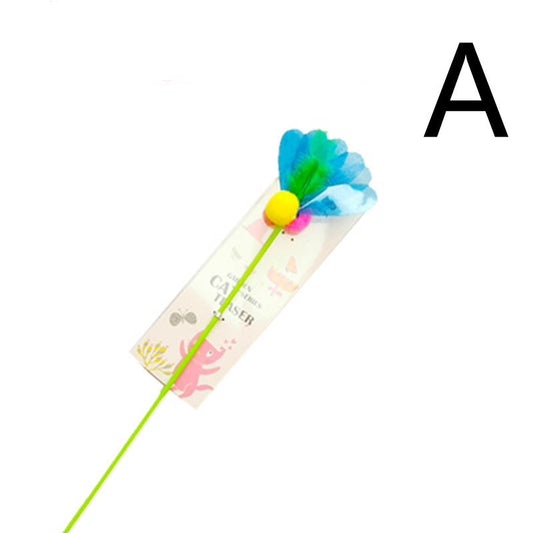 KFX-0346429 Interactive Animal-Shaped Cat Toy with Funny Stick for Engaging Play