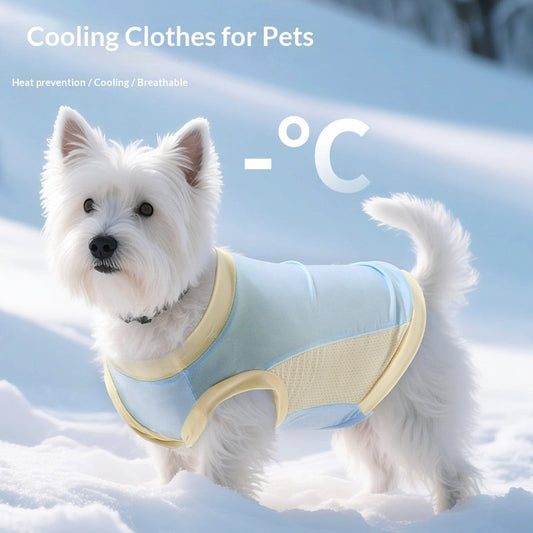KFX-0348733 Pet Ice Silk Sun Protection Vest for Cats - Unisex Clothing in Grape Purple, Island Blue, and Cherry Blossom Pink