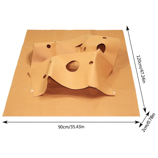 KFX-0351805 Felt Cat Litter Pad Toy for Playtime and Comfort - 120cm x 90cm