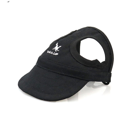 KFX-0359869 Adjustable Dog and Cat Baseball Cap - Wear-resistant Canvas with Velcro Design