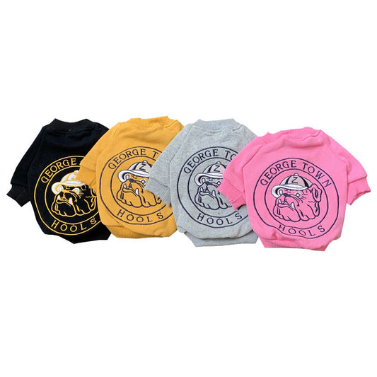 KFX-0369597 Spring and Autumn Dog Sweater for Small Breeds - Embroidered Terry Cotton Clothing in Multiple Colors