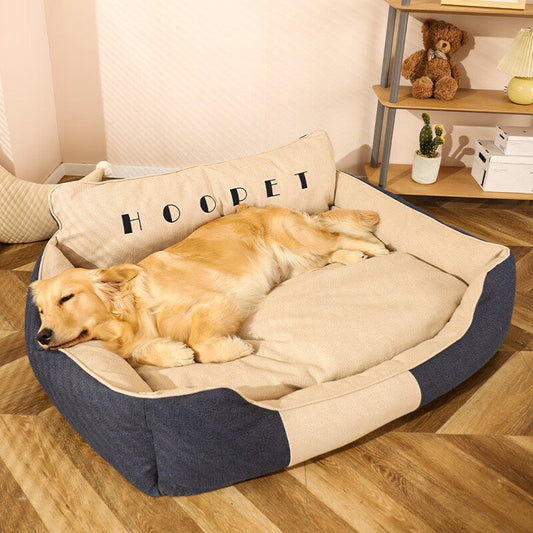 KFX-0377021 Four Seasons Universal Dog Bed - Removable and Washable with High Backrest, Multiple Sizes Available