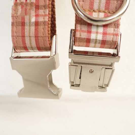 KFX-0396221 Plaid Design Dog Ring in Durable Polyester Material