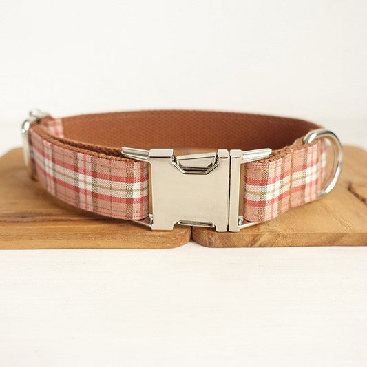 KFX-0396221 Plaid Design Dog Ring in Durable Polyester Material