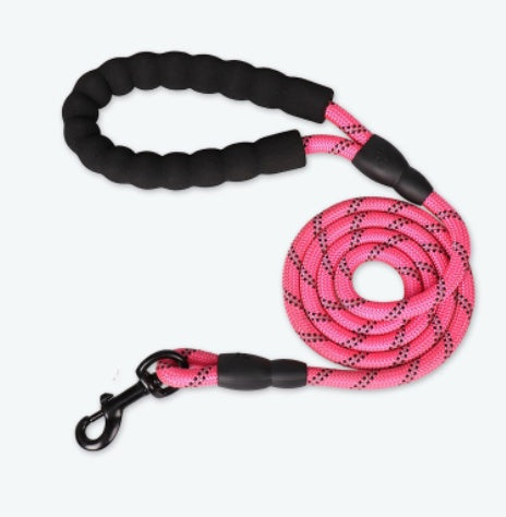 KFX-0398013 Reflective Nylon Dog Leash Available in Multiple Colors and Sizes