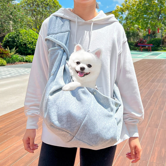 KFX-0412349 Cozy Autumn and Winter Crossbody Pet Bag for Cats and Dogs, Multiple Colors Available