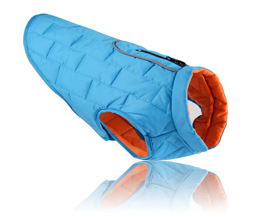 KFX-0425405 Waterproof Reflective Winter Dog Jacket for Small to Large Breeds, Cozy Polyester Pet Coat