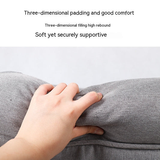 KFX-0452285 Removable and Washable Cat Sofa Nest in Gray - Linen Fabric Pet Bed for Cats Under 25kg