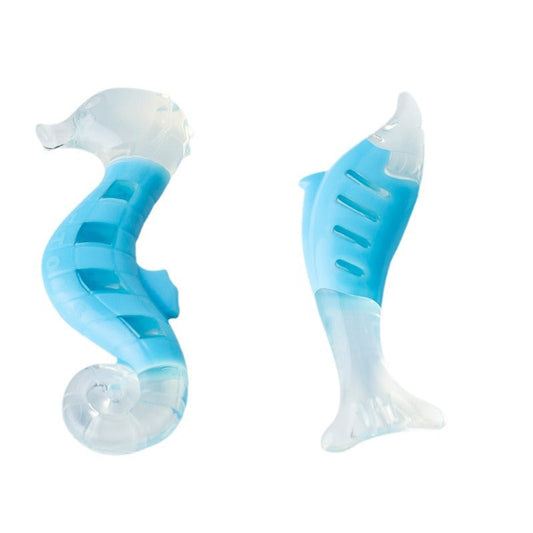 KFX-0461245 Seahorse & Tuna PU Nylon Chew Toys for Puppies - Fun Combination Set