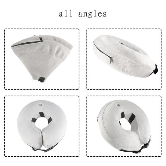 KFX-0483005 Inflatable Cotton Pet Collar - Adjustable Neck Sizes for Comfort and Support