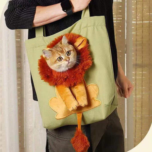 KFX-0498749 Portable Canvas Cat and Dog Diaper Shoulder Bag - Various Patterns Available