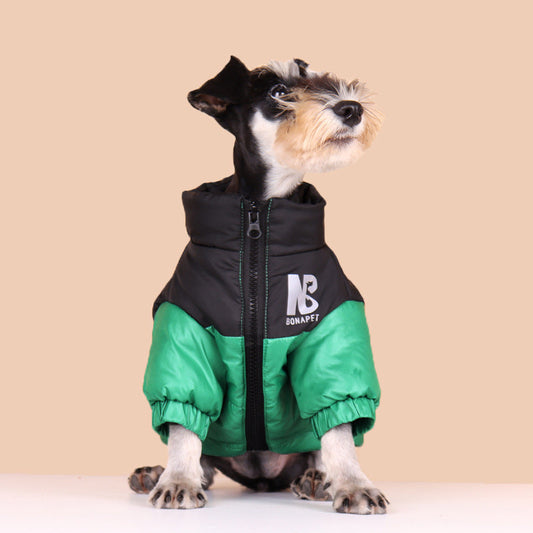 KFX-0507709 Reflective Dog Jacket for Autumn and Winter, Warm Cotton Blend, Available in Multiple Colors and Sizes